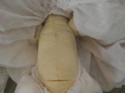 porcelain baby doll white gown body view